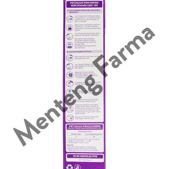 Sandmilk- Sgm Ananda Gain 100 0-12 Bulan 400 Gram