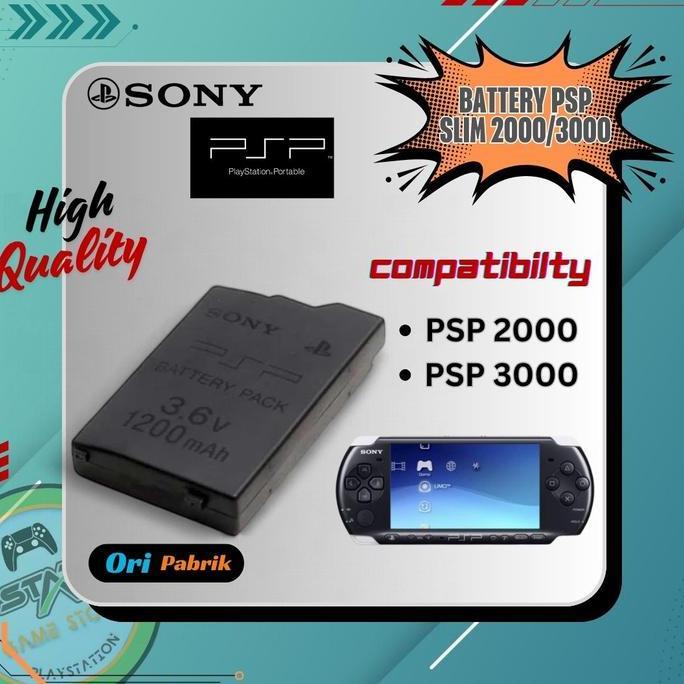 TERBARU - Baterai Battery Psp Slim 2000 3000 Battery Sony Psp Slim 2000 3000