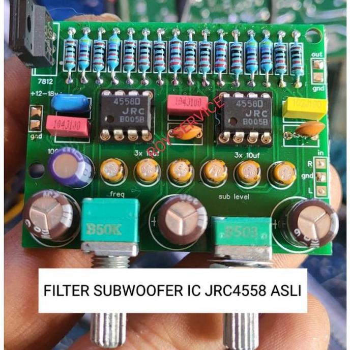 FILTER subwoofer ic jrc4558 asli jual sesuai ikalan modul