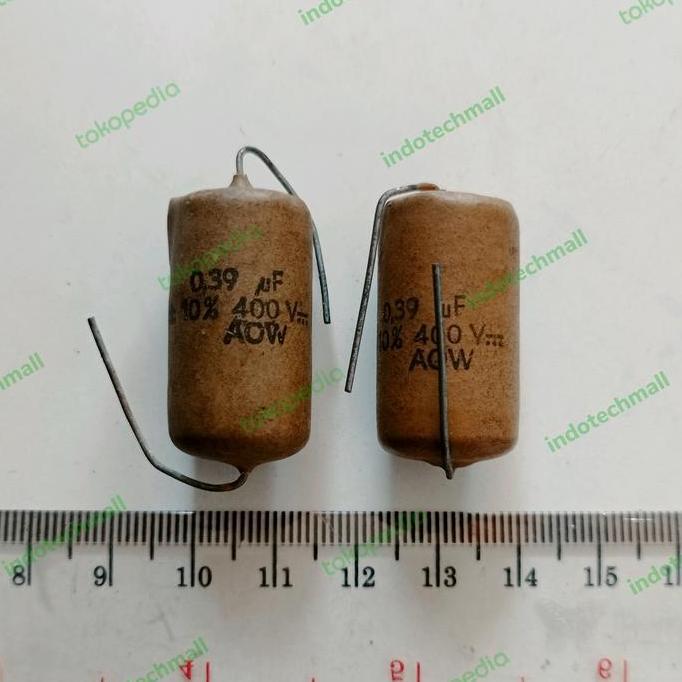 Capacitor Mullard Mustard 390N 394 0,39Uf 400V Promo