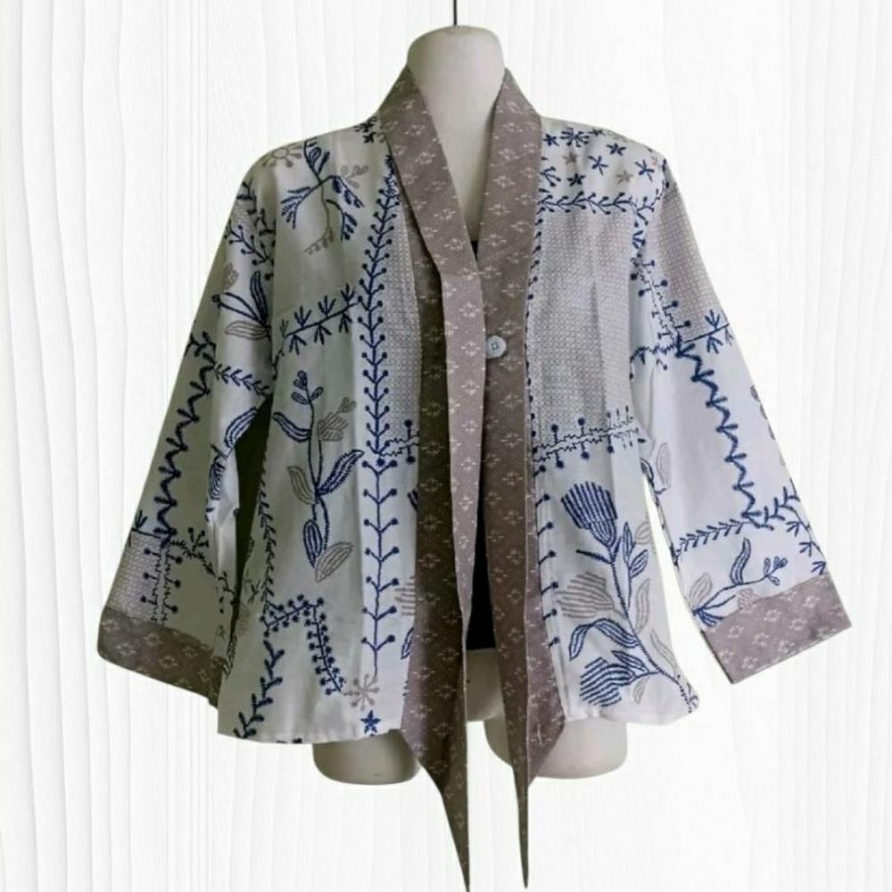 TRENDING SEKARANG Kardigan KARTINI BORDIR kardigan batik wanita kekinian cardigan batik modern style