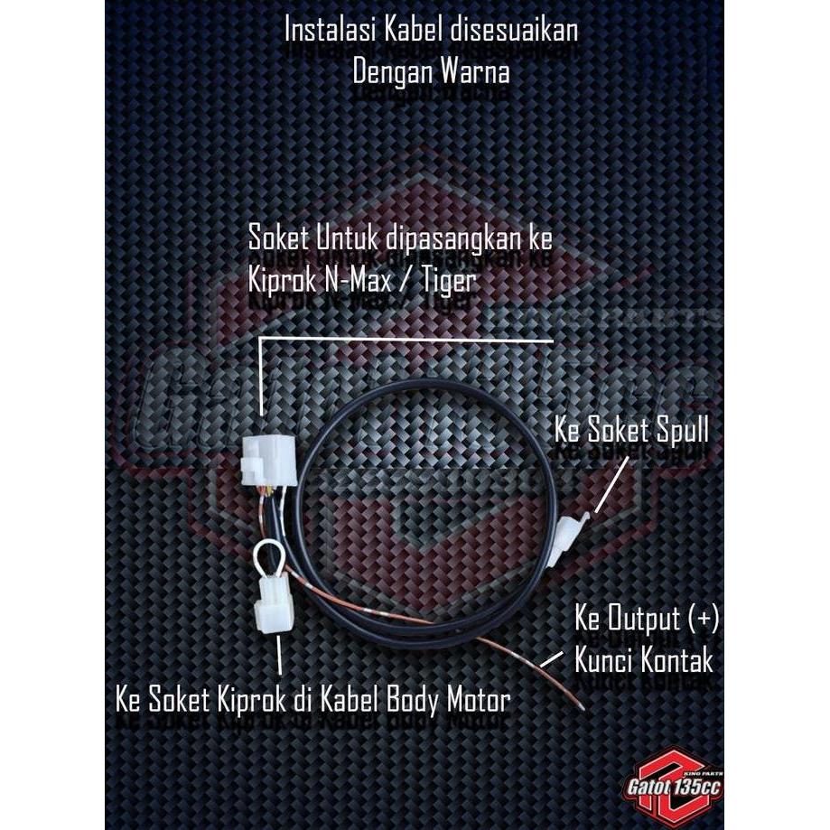 Spul fullwave Ninja R, Ninja RR, Ninja SS, Super Kips set kabel kit fullwave PNP suport Daymaker ata
