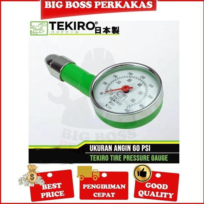 Indusprik- Tekiro Pengukur Tekanan Angin Ban 60 Psi / Tire Pressure Gauge Dial