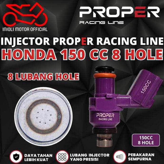 Injector Proper Racing Line Beat Scoopy Vario Pcx Adv Genio Stylo Beat Deluxe Sonic Cb Cbr Crf Supra
