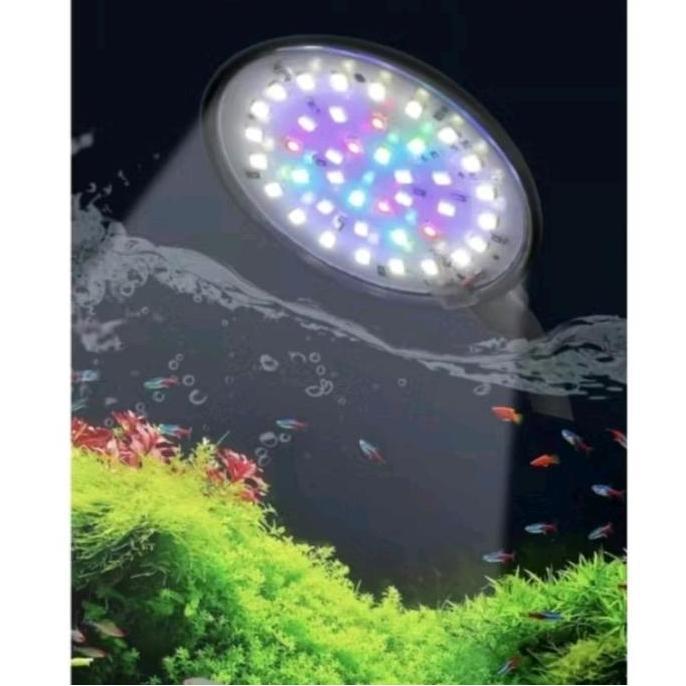 Fishboy- Lampu Led Jepit 3 Mode Warna Aquarium Aquascape