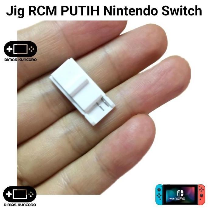 Jig RCM PUTIH Nintendo Switch cfw atmosphere recovery loader nintendo switch