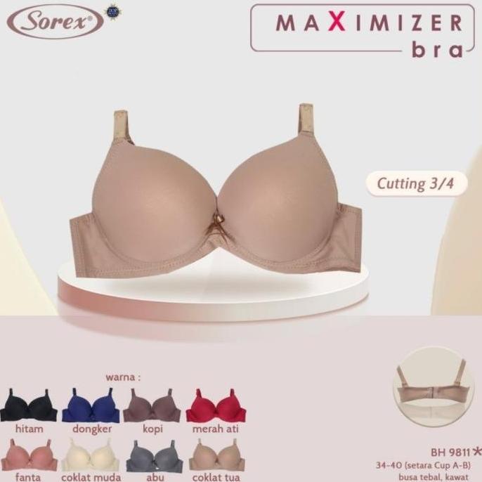 Bh Sorex 9811 Push Up | Bra Busa Tebal Pakai Kawat Kait 2
