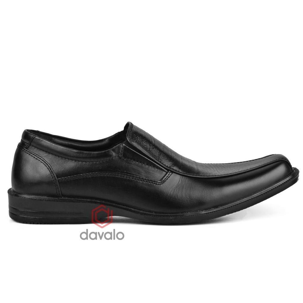 PROMO Davalo Sepatu Pantofel Pria Formal Kerja Kantor Kulit Sapi Asli Cibaduyut Bandung