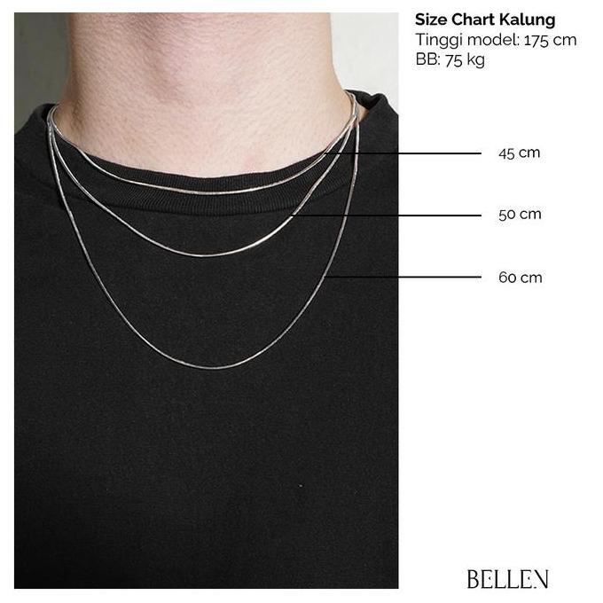 Bellen - Kalung Army Militer Tentara Titanium Anti Karat - Irish