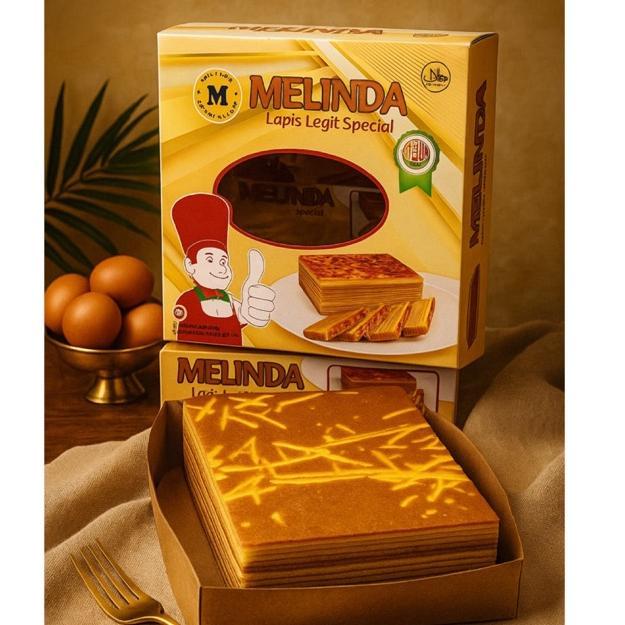 Lapis Legit Spesial Butter VAKUM Melinda 17x17cm 700 Gram Fresh from Oven Termurah