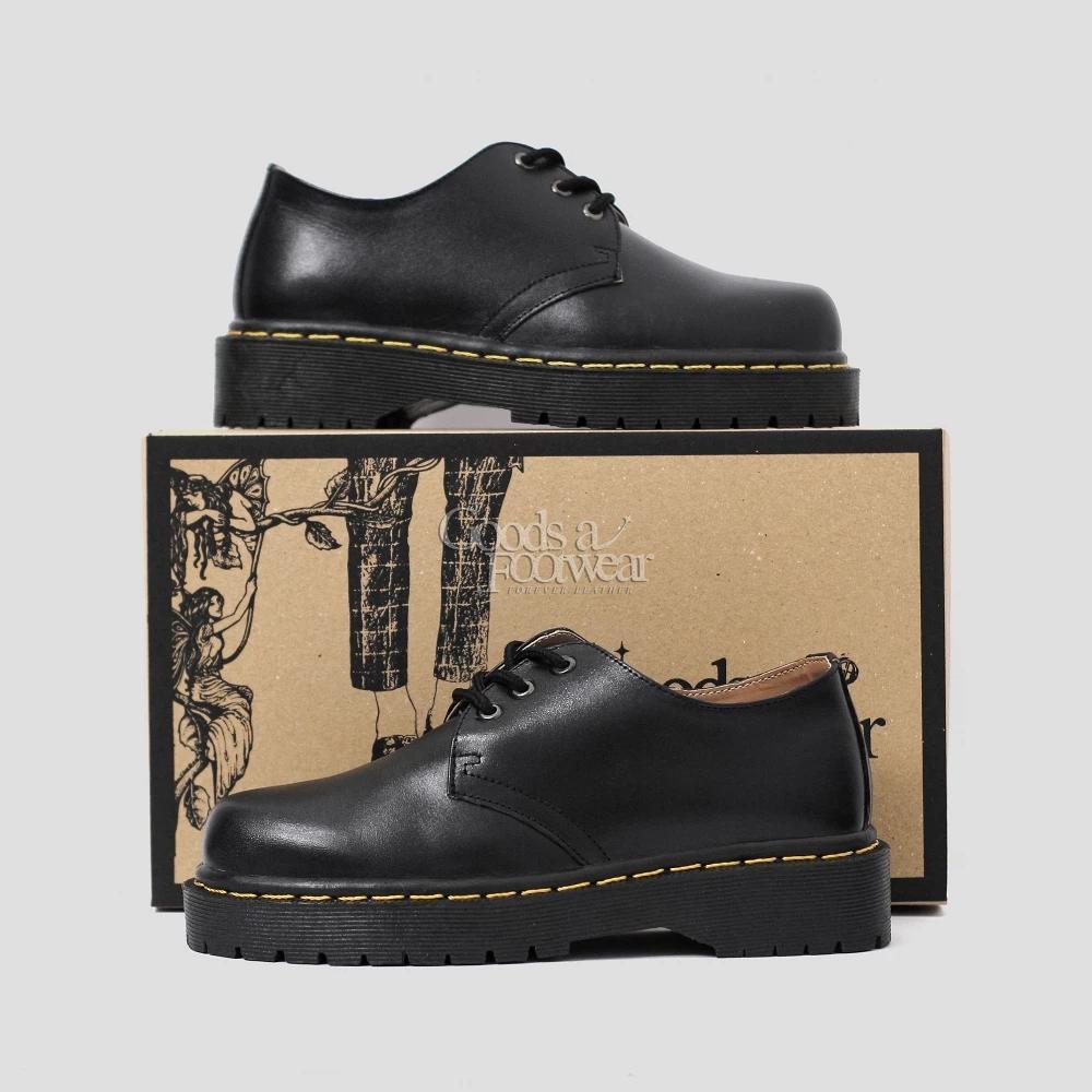 NEW ICARDI - Sepatu Docmart Pria Derby Low Boots 3 hole Nongkrong Skena