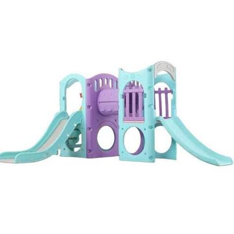 BLU-PLAY DOUBLE SLIDE WITH TUNNEL PLAYGROUND