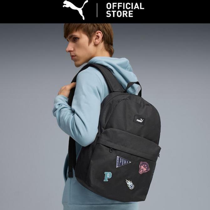 kikigrosir98 - puma puma phase 2l patch backpack uniseks black