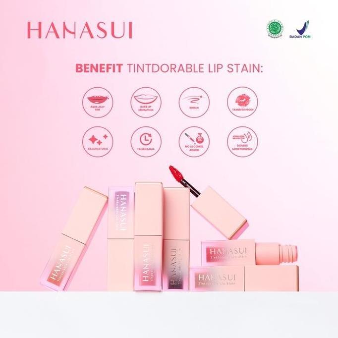 Papupi- Hanasui Tintdorable Lip Stain Indonesia / Tint Mattedorable Boba Cleanser Essence Toner Seru