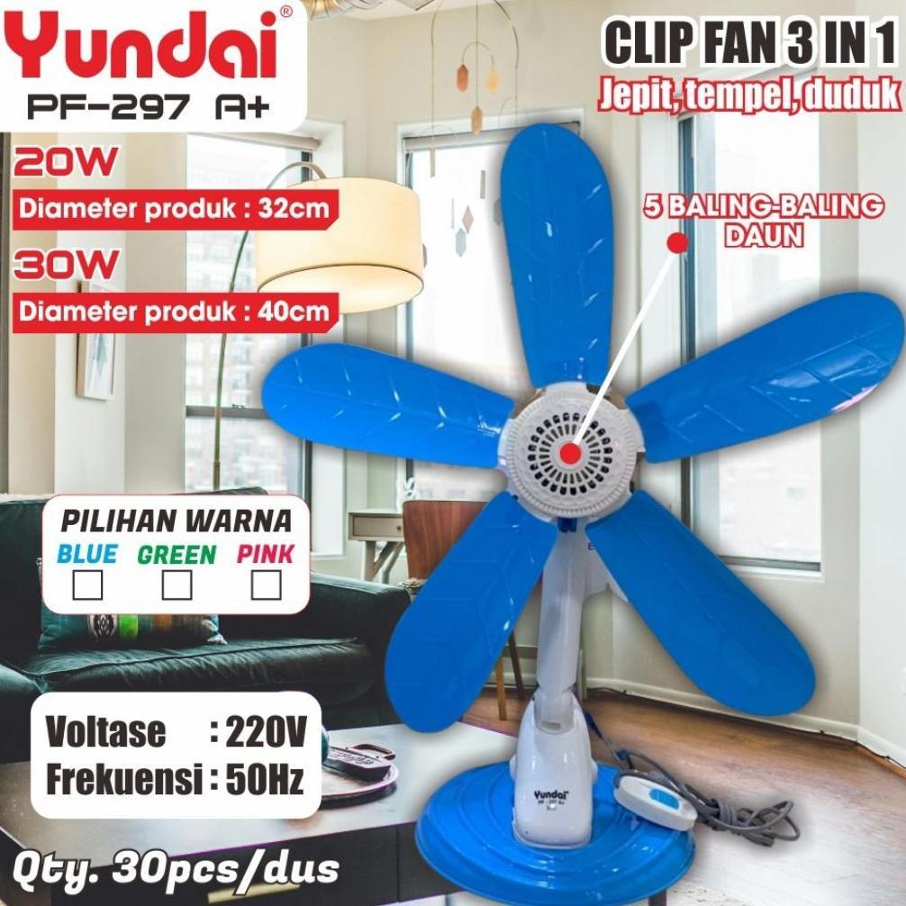 CUCI GUDANG Kipas Angin Jepit/ Kipas Angin Duduk/ Kipas Angin Dinding Portable Type 20, 30 dan 40 Yu