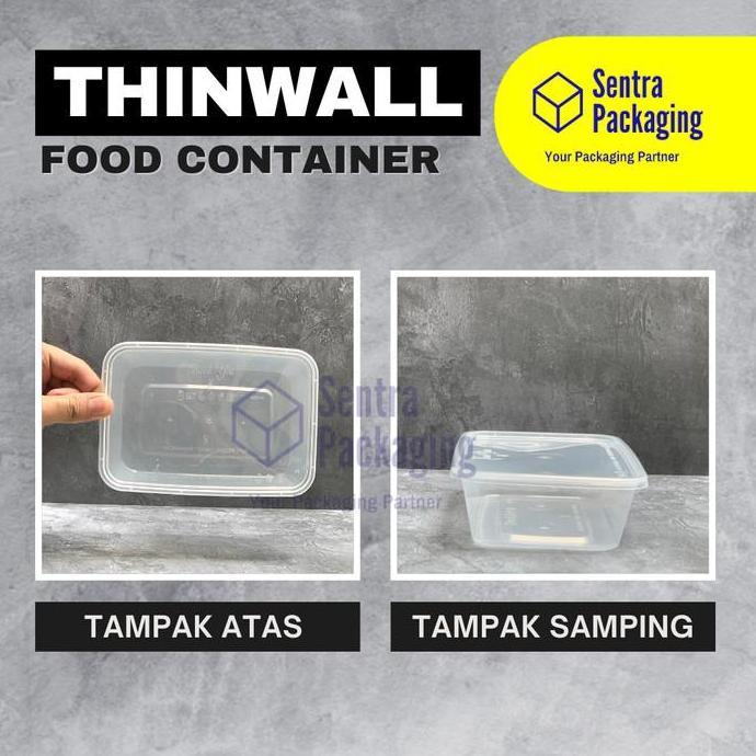 Kotak Makan Plastik 500ml / Thinwall / Food Container - VICTORY - PACK