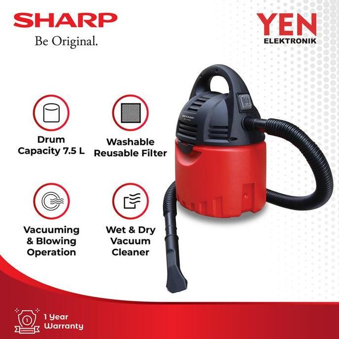 Tritok- Sharp Vacuum Cleaner Ec-Cw60 Red 600 Watt