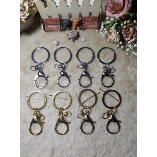 Bahan Ring Gantungan Kunci + Kokot Udang/ Ring 8 (Gold)