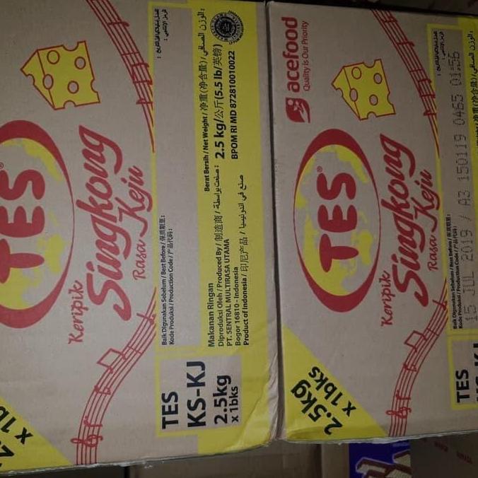 Keripik Singkong Keju Tes 2.5kg Dus | Camilan Enak dan Renyah TP