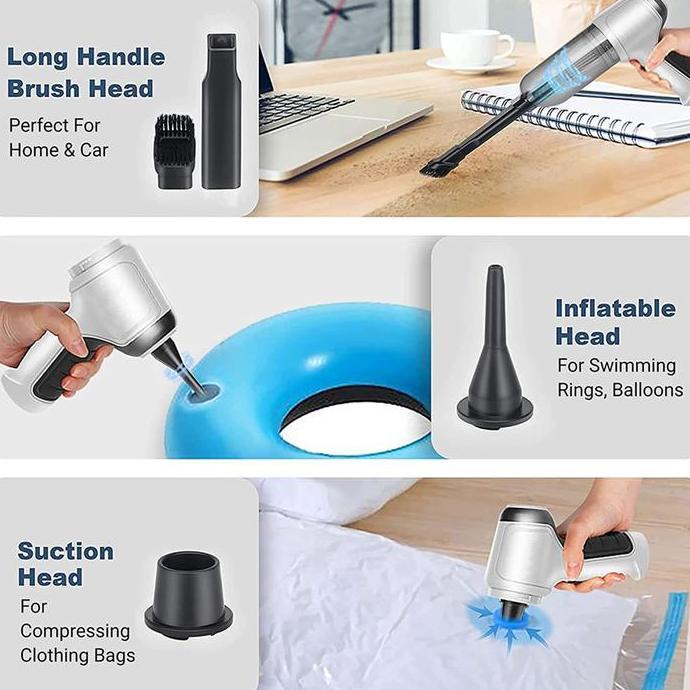 Tritok- Vacuum Cleaner Bj107 - Vacum 3 In 1 Vacuum, Blow / Tiup Dan Sedot / Vacuum Blower 4 In 1 Mob