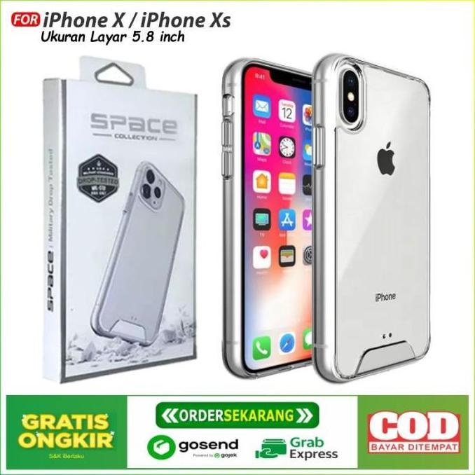 Hardcase acrylic Military Space Case iPhone X & Xs Ultra Protection