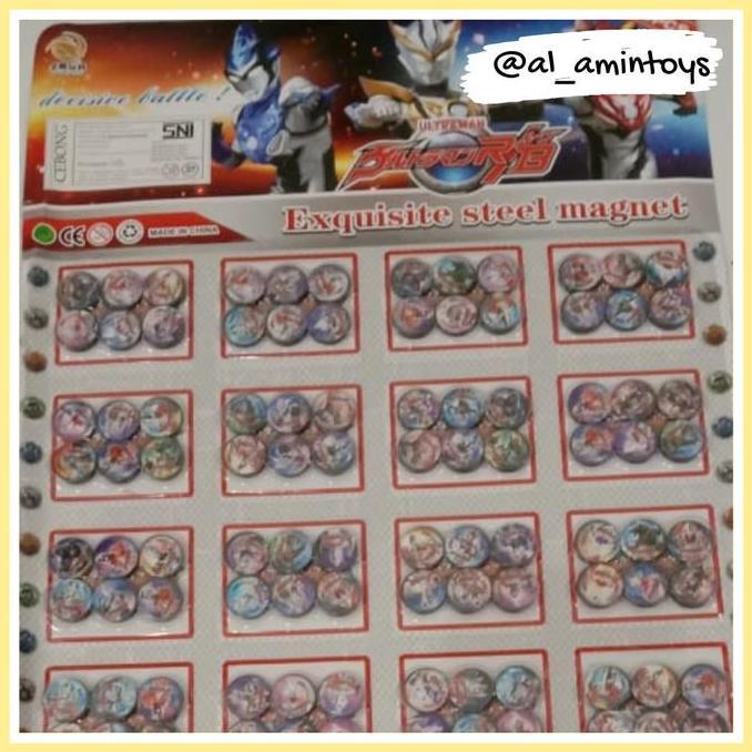 Mainan magnet kancing karakter