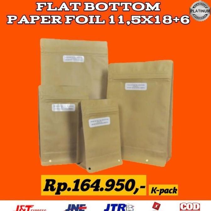 FLAT BOTTOM PAPAERFOIL 11.5 x 18 + 6 - KPACK
