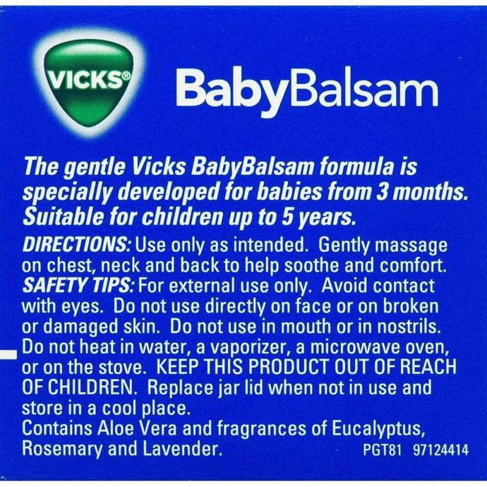 Vicks Baby Balsam / Vicks Bayi Balsam / Balsem Bayi Vicks / Balsam Bayi Vicks