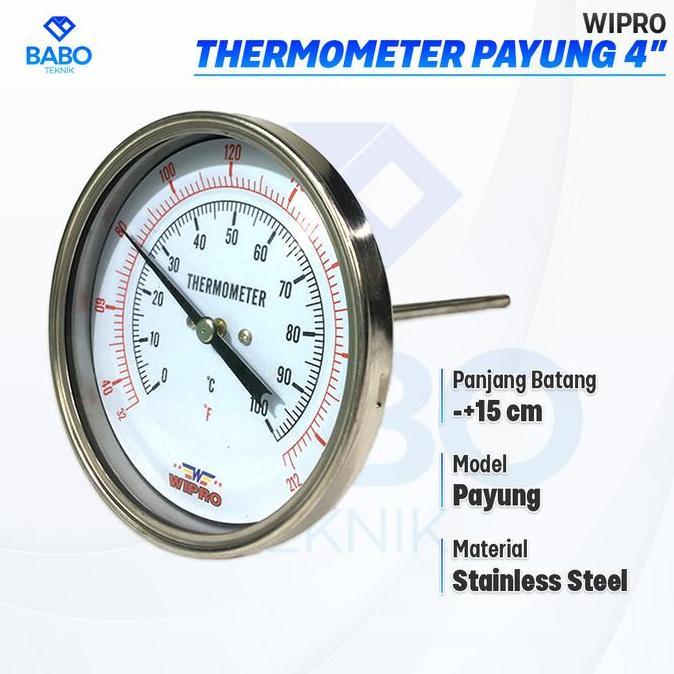 WIPRO Thermometer Payung 4 inch / Thermometer Bimetal Payung