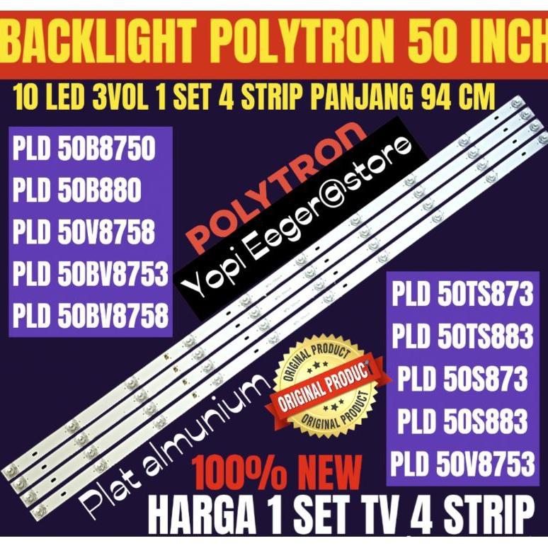 PROMO TERBARU BACKLIGHT TV LCD LED POLYTRON 50 INCH PLD-50B8750- PLD-50B880- PLD-50BV8753- PLD-50V87