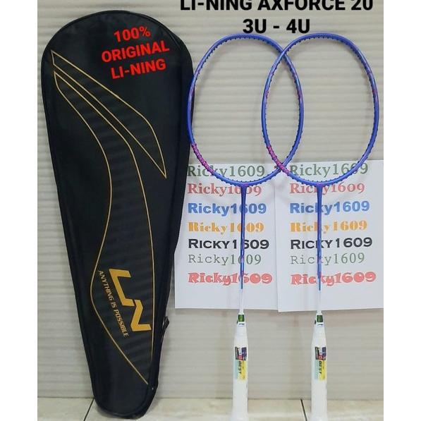 RAKET BADMINON LINING AXFORCE 20 - 3U/4U - BOX WING FRAME - HEAD HEAVY - SONIC BOOM SYSTEM - ORIGINA