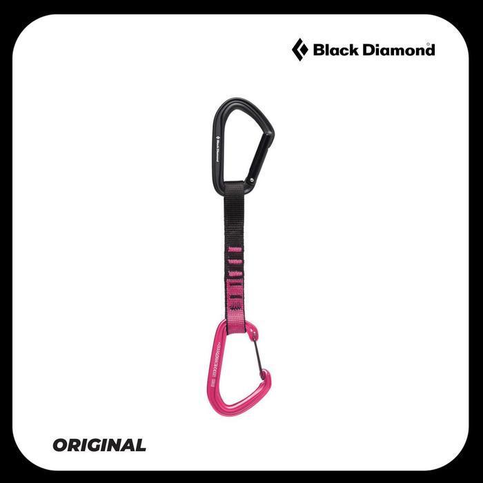 Black Diamond Hotforge Hybrid Quickdraw 16Cm - Carabiner Panjat New