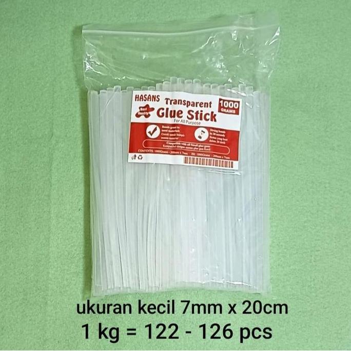 Bagus- Isi Lem Tembak Kiloan / Refill Lem Lilin 1Kg / Lem Bakar 1 Pack Kecil / Besar