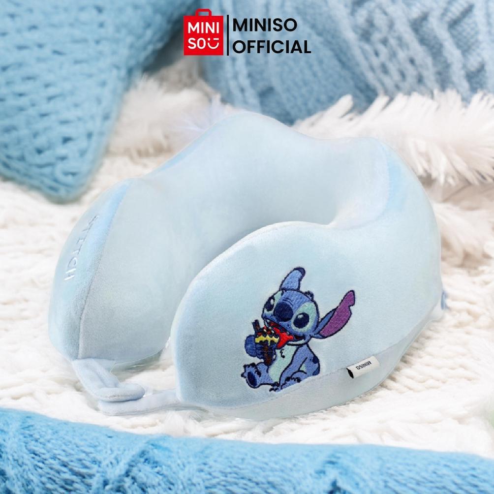 MINISO TOY - Miniso x Disney Lilo & Stitch Collection Memory Foam Neck Pillow Bantal leher Karakter 
