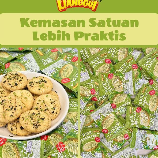 Lazatos- [Halal] Lianggui Kerupuk Beras Nori Rasa Khas Taiwan -Wajib Ada Di Hari Raya Kemasan Indivi