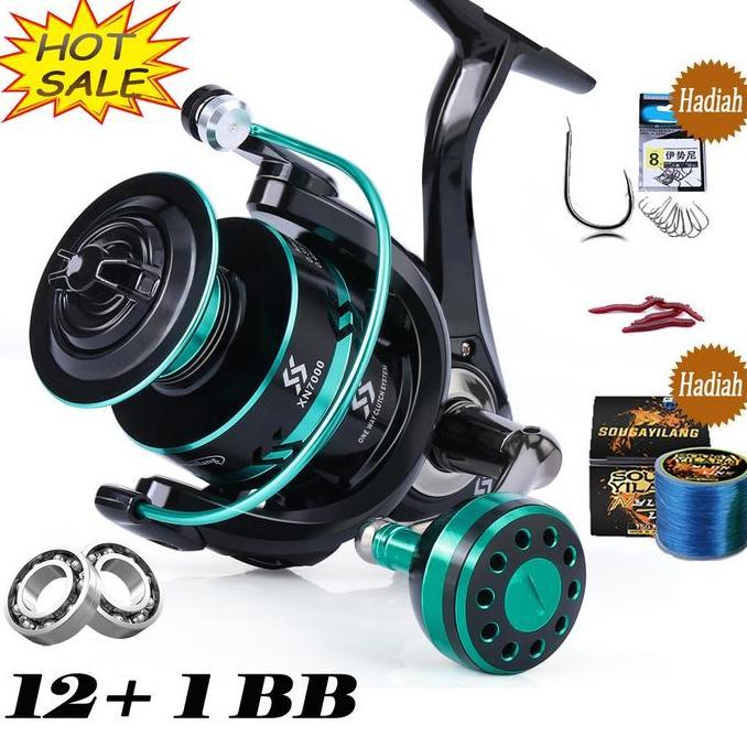 Fishx- Sougayilang Reel Pancing 2000/3000/4000 5.1:1Rasio Kecepatan Rotasi Reel Power Handle Reel Po