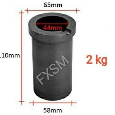 2 kg - Graphite Grafit Crucible Melting Pot