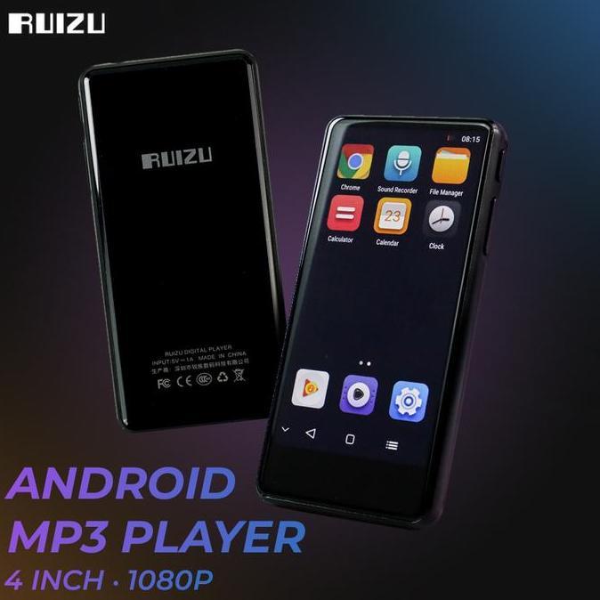 Android MP3 Player Wifi Bluetooth Touchscreen 4" 1080P 16GB H8 Ruizu