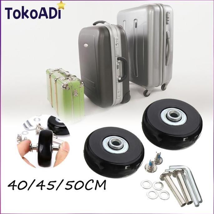 2pcs/Set Roda koper Alat pengganti roda koper Roda koper pengganti HARGA SPESIAL