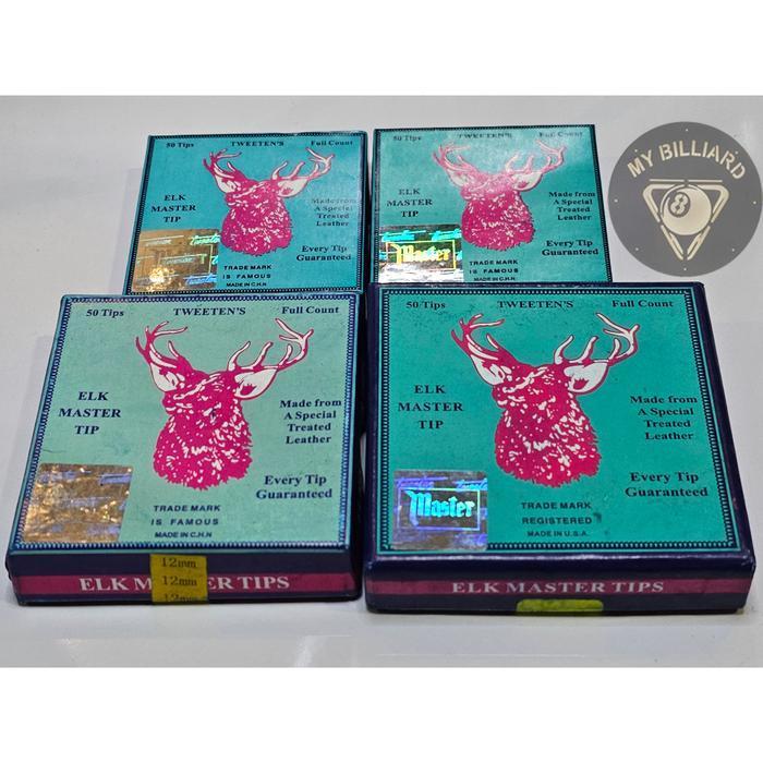 Elk Master Tip Eceran 9Mm 10Mm 12Mm 13Mm Billiard Biliar Cue Stick