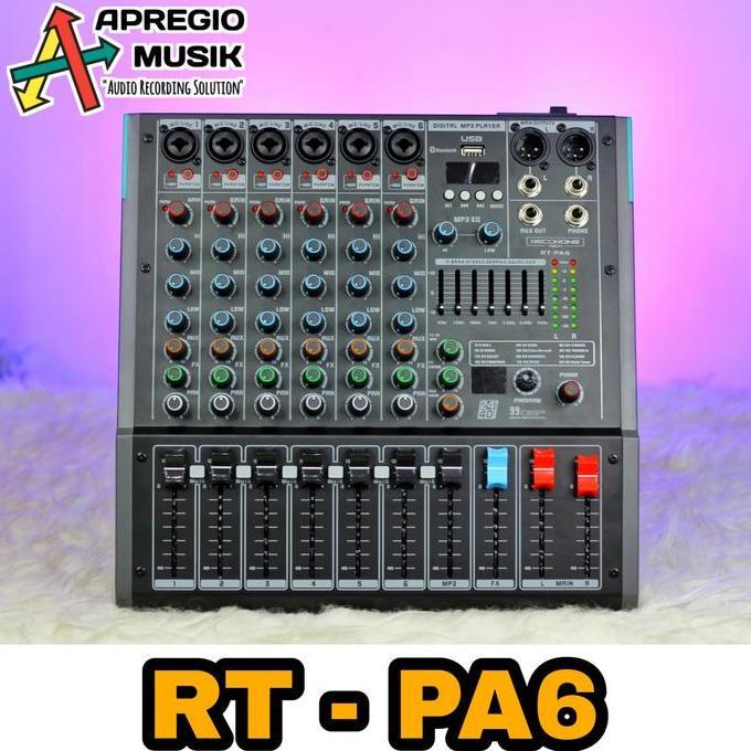 Sandalan - kseller Recording Tech RT-PA6 RT PA 6 Professional MIXER with USB