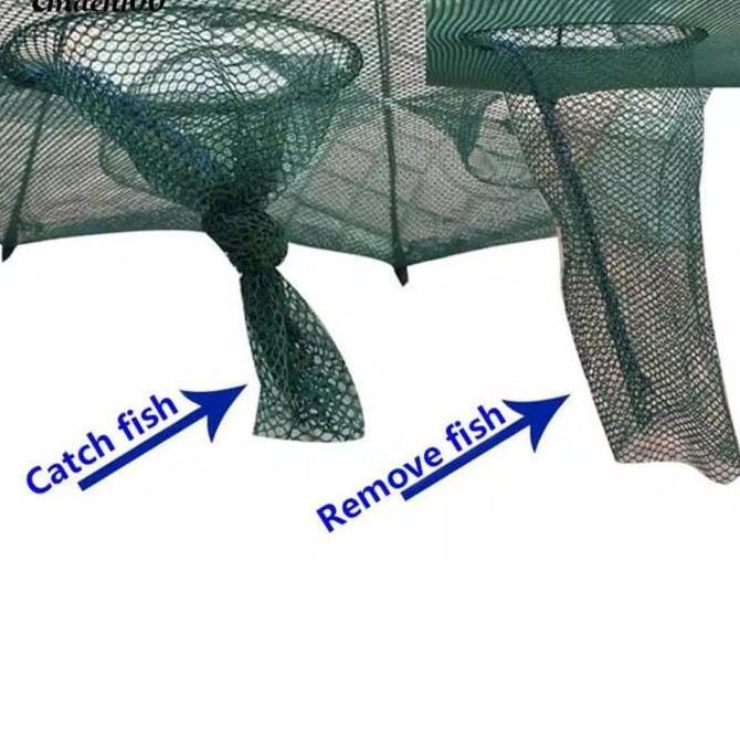 Jaring Perangkap jebakan kepiting udang ikan 12 lubang pancing