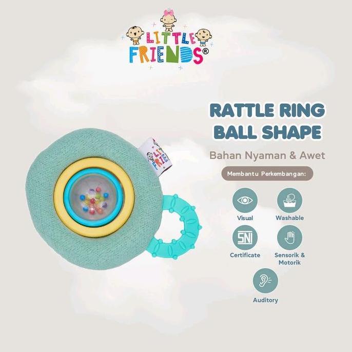 Boneka Rattle Ring Ball Baby Bayi Newborn Mainan Boneka Bayi Newborn