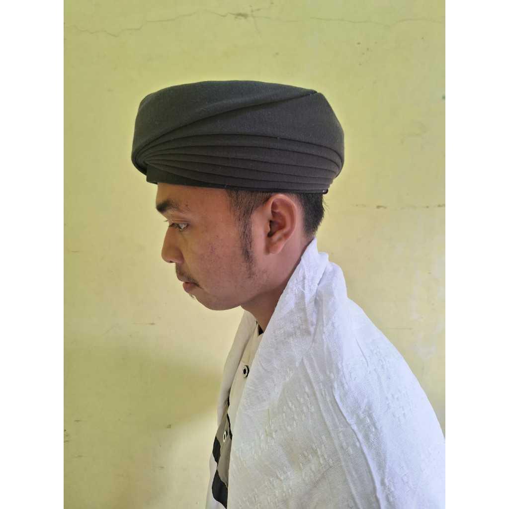 Peci/Peci Imamah Permanen 8 Lipatan/Peci Sorban Imamah Polos Tanpa Buntut