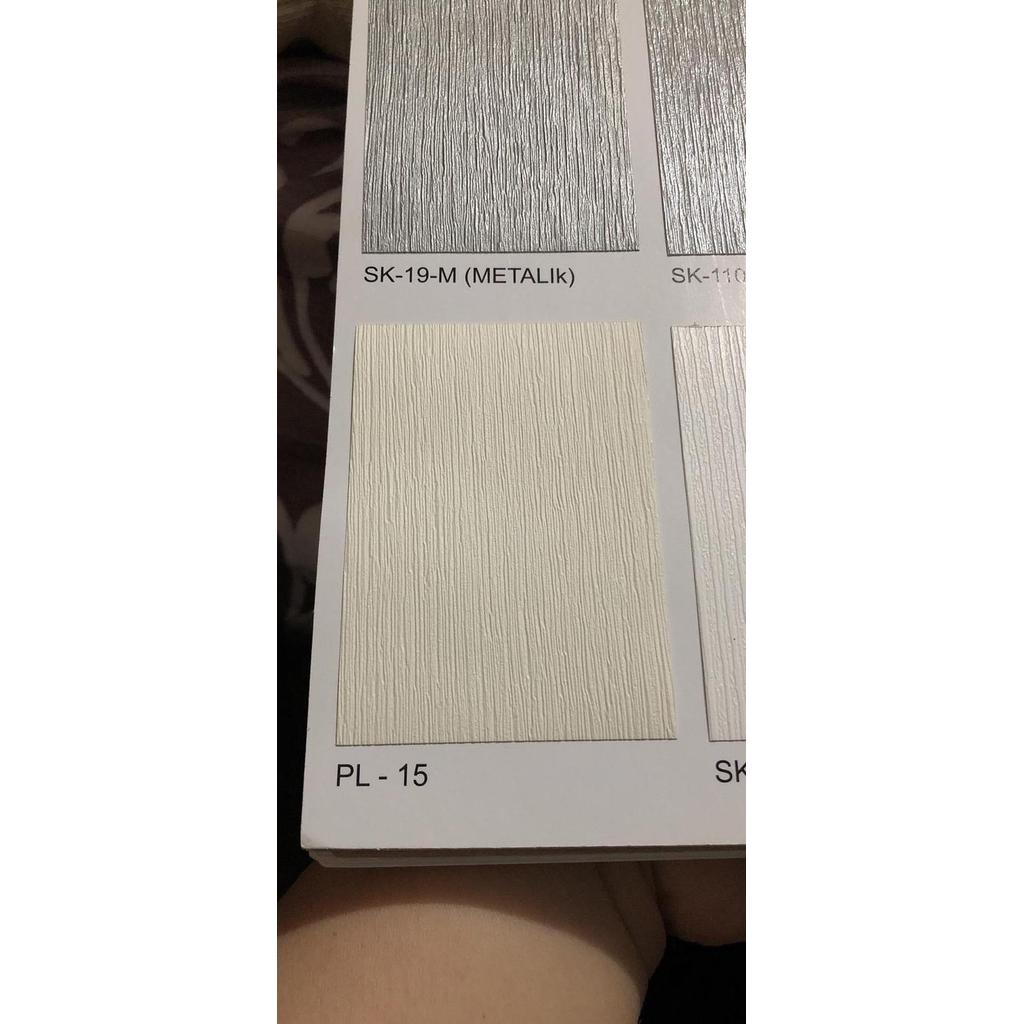 Huben Pvc Sheet Pl15 Putih Tulang Motif/ Taco Sheet/ Deco Sheet Kode 1470