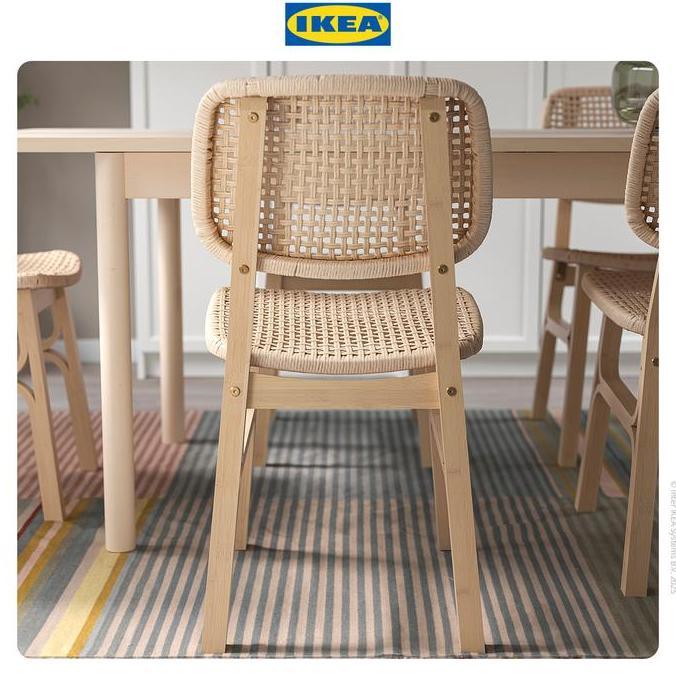 IKEA VOXLOV Kursi Serbaguna Bahan Bambu Warna Muda Chairs Furniture (TERBAIK) (TERBARU) (TERMURAH)