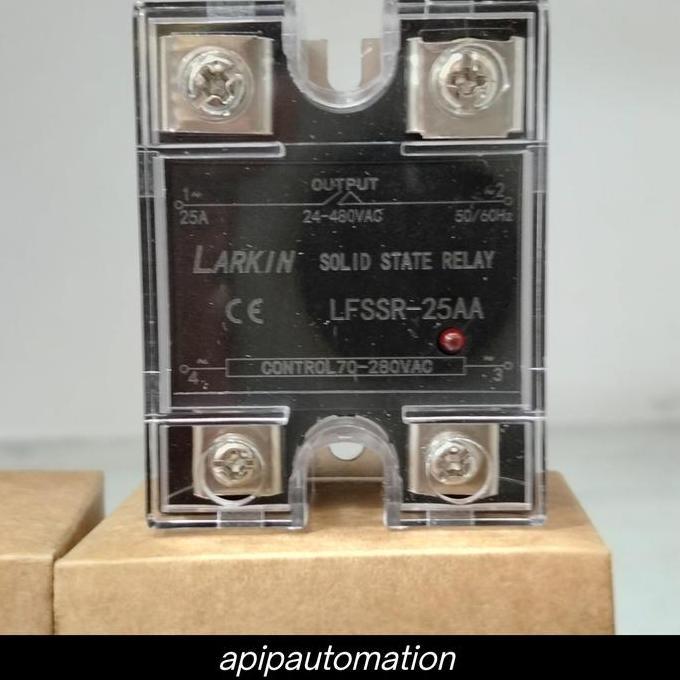 Baru (1) SSR SOLID STATE RELAY 1P 25A AC-AC LFSSR-25AA INPUT 220VAC OUTPUT 24-480VAC apipe32 Ayo Bel