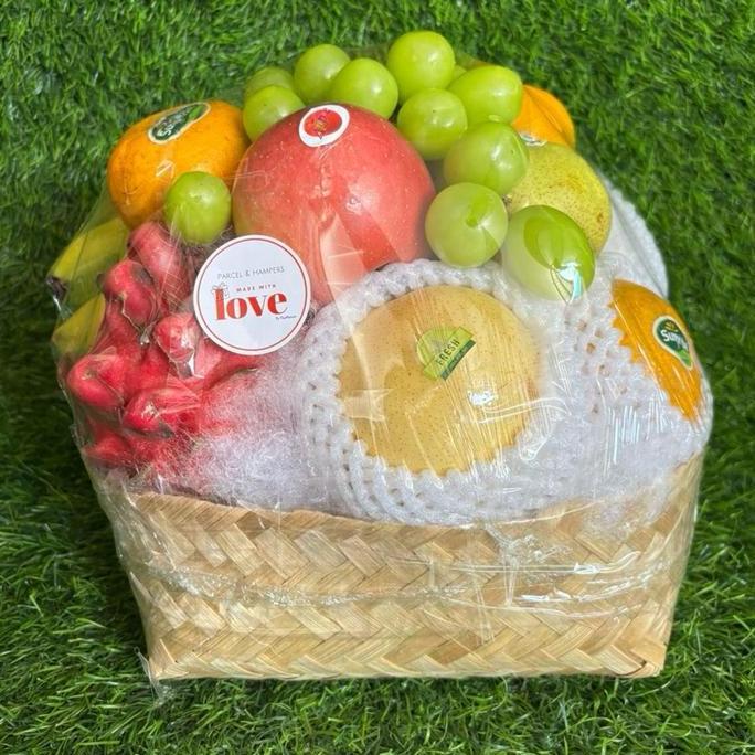 lebaran 2026 parcel buah segar hampers besek | hampers buah premium/parsel pita/hampers pita/parsel 