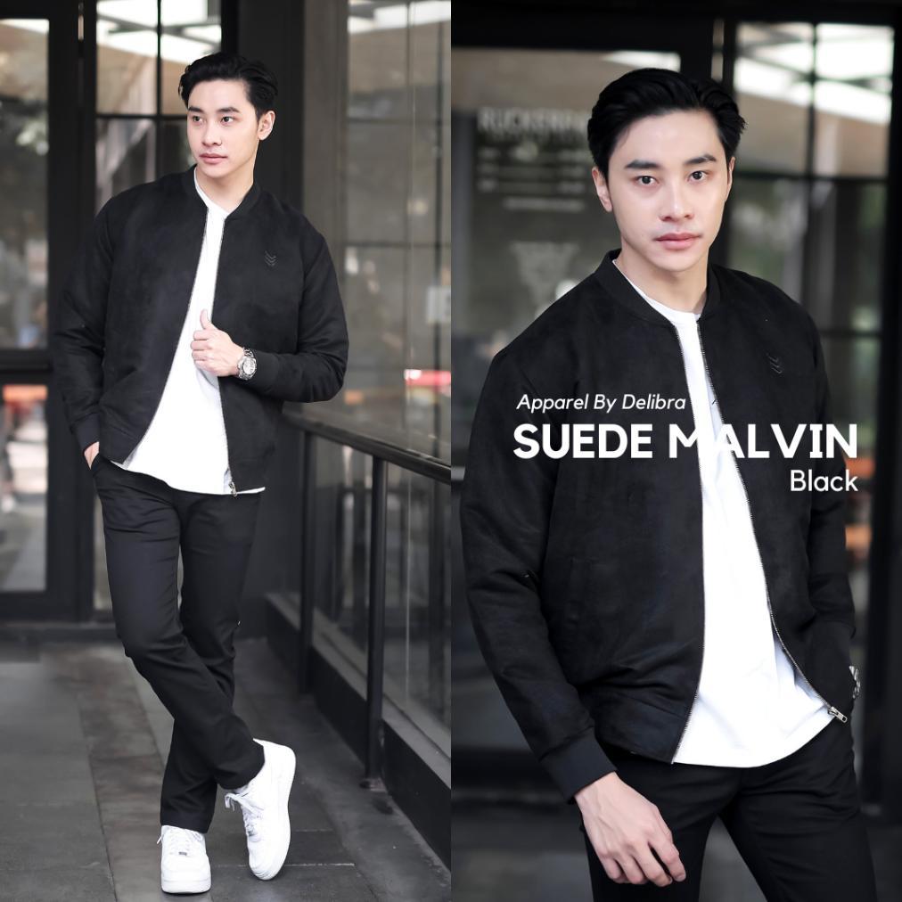 NEW Delibra Jaket Suede Malvin Black [terbaik][terlaris]
