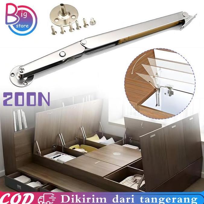 BEBAS ONGKIR - 200N Engsel Hidrolik Engsel Salon Jendela Tebal Engsel Pegas Hidrolik Engsel Hidrolis